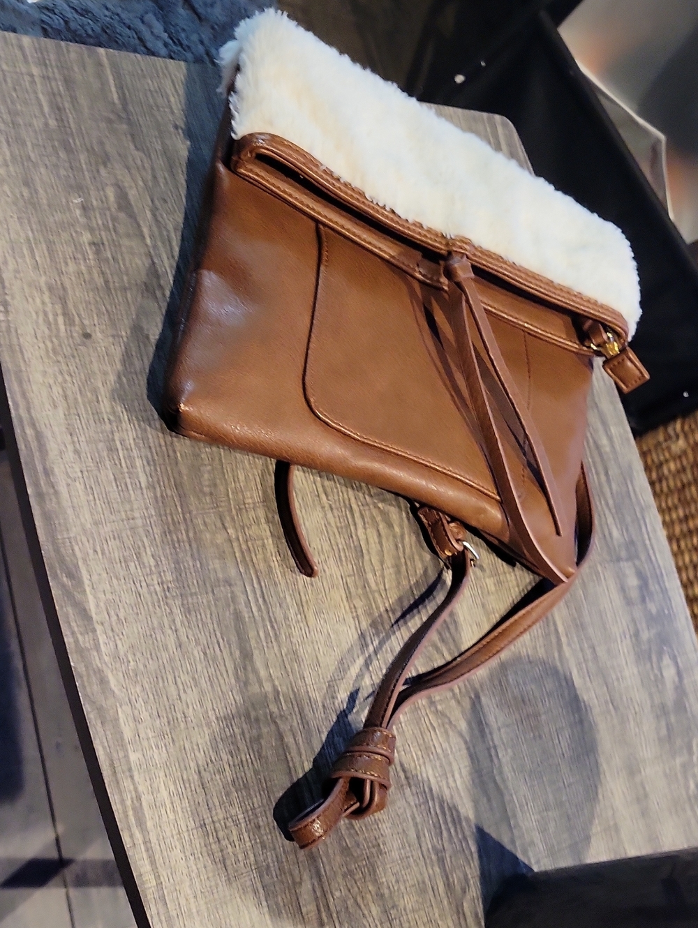 Sondra Roberts Squared Never Used Cross Body/ Faux Leather,Purse/NWOT